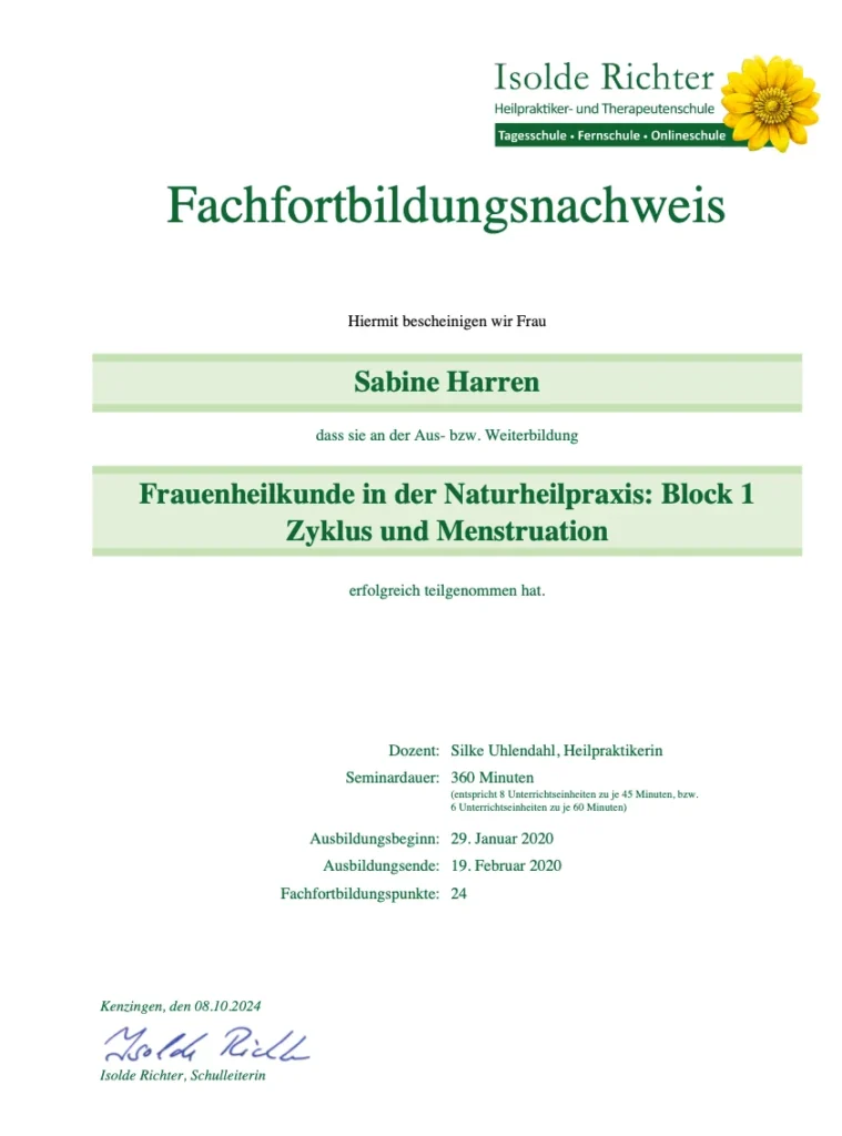 Frauenheilkunde in der Naturheilpraxis 1
